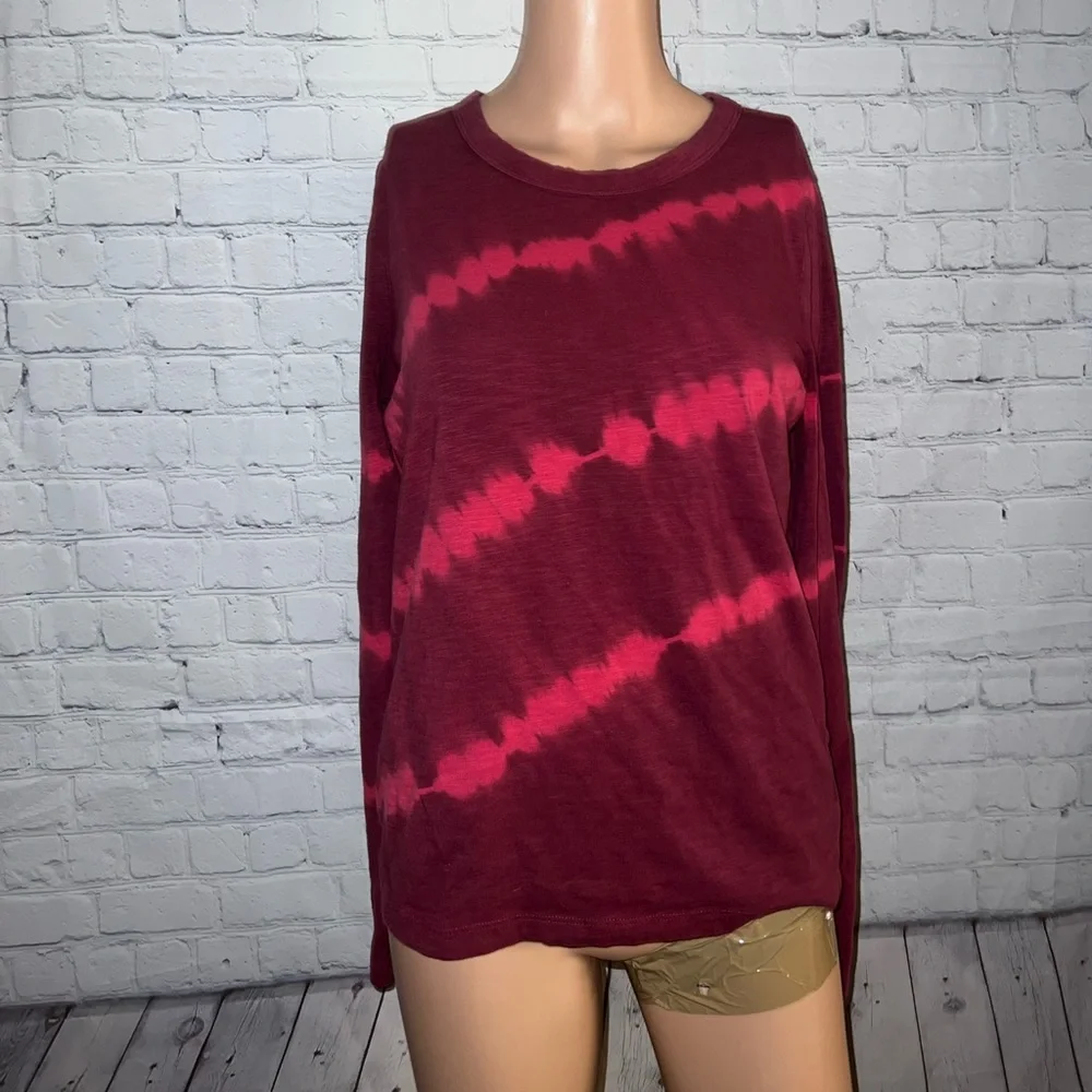 Gap Red tie dye long sleeve shirt size S - Picture 1 of 4